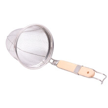 3Pcs Stainless Steel Food Skimmer Pasta Basket Silver Khaki