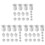 48Pcs White Epoxy Silicone Measuring Cups for Jewelry DIY Craft Making 2