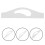 5Pcs Clear Acrylic Charcuterie Board Handle Stencils for Woodworking 6