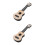 2Pcs Durable Plastic Kids Ukulele Toy Beige Decorative Guitar 8