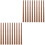 20Pairs Light Brown Wooden Chopsticks Reusable Safe for Kitchen Use 3