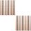 20Pairs Light Brown Wooden Chopsticks Reusable Safe for Kitchen Use 5