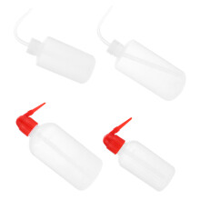 20Pcs Plastic Wash Bottles Assorted Colors Flexible Elbow Tip Squeeze