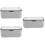 3Pcs Portable Wipes Dispenser Nursery Storage Dark Grey PP 9