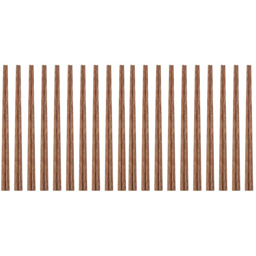 20Pairs Light Brown Wooden Chopsticks Reusable Safe for Kitchen Use 1