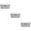 3Pcs Portable Wipes Dispenser Nursery Storage Dark Grey PP 11
