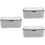 3Pcs Portable Wipes Dispenser Nursery Storage Dark Grey PP 8