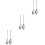 3Sets Silver Stainless Steel Salad Serving Fork Spoon Kitchen Utensils 4