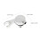 2Pcs Handheld Shower Head Holder Silver ABS Mount for Shampoo Bed Use 2