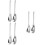 3Sets Silver Stainless Steel Salad Serving Fork Spoon Kitchen Utensils 6