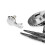2Pcs Handheld Shower Head Holder Silver ABS Mount for Shampoo Bed Use 3