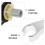 2Pcs Handheld Shower Head Holder Silver ABS Mount for Shampoo Bed Use 6