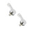 2Pcs Handheld Shower Head Holder Silver ABS Mount for Shampoo Bed Use 9