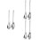 3Sets Silver Stainless Steel Salad Serving Fork Spoon Kitchen Utensils 5