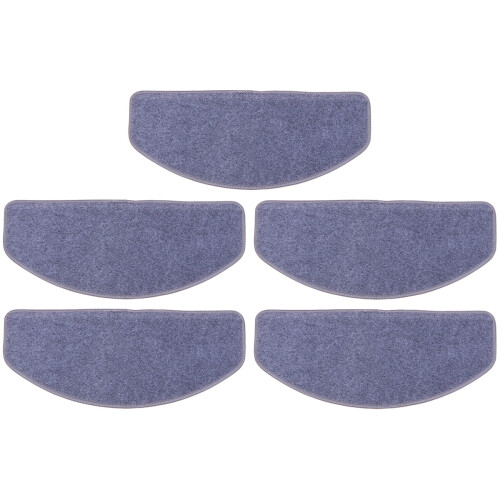 3Sets Indoor Grey Stair Step Carpets Soft Durable Self-Adhesive Mats