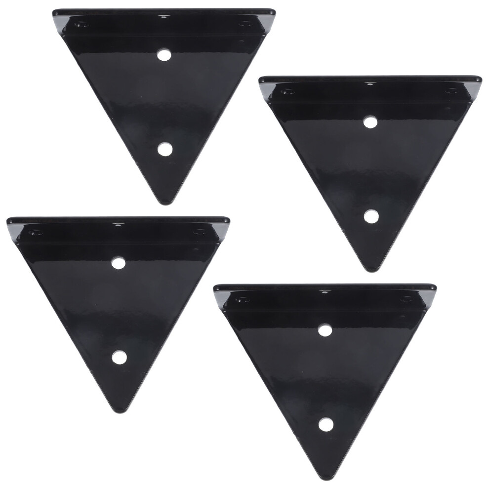 8Sets Thickened Black Iron Floating Shelf Brackets Triangle Wall Mount 3032998168391