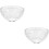 2Pièces Bols En Verre Clair Pour De Masques 8