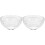 2Pièces Bols En Verre Clair Pour De Masques 4