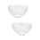 2Pièces Bols En Verre Clair Pour De Masques 9