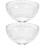 2Pièces Bols En Verre Clair Pour De Masques 7