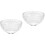 2Pièces Bols En Verre Clair Pour De Masques 6