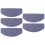 3Sets Indoor Grey Stair Step Carpets Soft Durable Self-Adhesive Mats 10