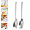 3Sets Silver Stainless Steel Salad Serving Fork Spoon Kitchen Utensils 9