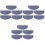 3Sets Indoor Grey Stair Step Carpets Soft Durable Self-Adhesive Mats 3