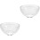 2Pièces Bols En Verre Clair Pour De Masques 5