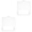 2Pcs White Plastic Trash Can Pull Rings Durable Handle Replacement 5