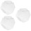 3Pcs Transparent Plastic Sweet Jars with Lids Hexagonal Snack Storage 9