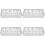 2000Pcs Light Yellow Full Cover False Nails Nail Tips for Nail Art 4