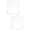 2Pcs White Plastic Trash Can Pull Rings Durable Handle Replacement 9