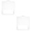 2Pcs White Plastic Trash Can Pull Rings Durable Handle Replacement 8