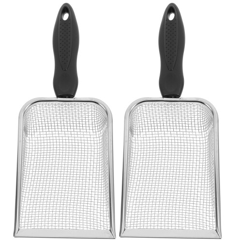6Pcs Lightweight Silver Metal Mesh for Beach Sand Filtering