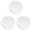 3Pcs Transparent Plastic Sweet Jars with Lids Hexagonal Snack Storage 4