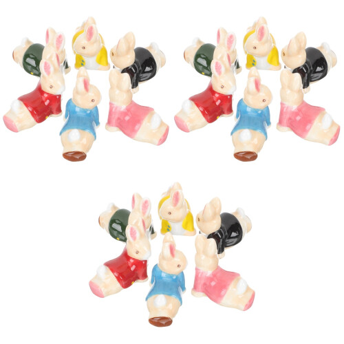 18Pcs Cute Ceramic Chopsticks Rest Decorative Tableware Organizer 2