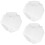 3Pcs Transparent Plastic Sweet Jars with Lids Hexagonal Snack Storage 8