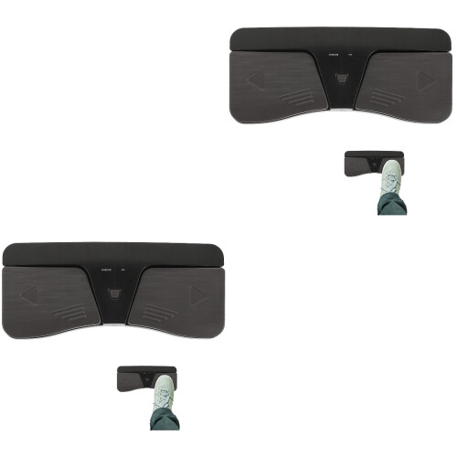 2Pcs Black Wireless Music Sheet Turner Pedal Convenient Wireless Tool 2