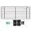 3Sets Black Shampoo Rack Wall-Mounted Storage Bracket for Bathroom 1