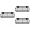 3Sets Black Shampoo Rack Wall-Mounted Storage Bracket for Bathroom 6