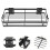 3Sets Black Shampoo Rack Wall-Mounted Storage Bracket for Bathroom 10