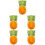 5Pcs Compact Ceramic Hamster Water Bowl Orange Carrot Shape Feeder 5