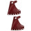 2Pcs Durable Dark Red Cattlehide Hatchet Sleeve Protective Cover Case 9