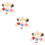 18Pcs Cute Ceramic Chopsticks Rest Decorative Tableware Organizer 8