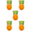 5Pcs Compact Ceramic Hamster Water Bowl Orange Carrot Shape Feeder 7