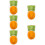 5Pcs Compact Ceramic Hamster Water Bowl Orange Carrot Shape Feeder 10