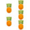 5Pcs Compact Ceramic Hamster Water Bowl Orange Carrot Shape Feeder 9