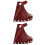 2Pcs Durable Dark Red Cattlehide Hatchet Sleeve Protective Cover Case 7