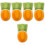5Pcs Compact Ceramic Hamster Water Bowl Orange Carrot Shape Feeder 3